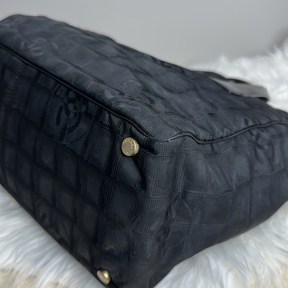 100% Authentic Pre-owned Chanel Nylon Black Tote Bag, 13.5x10x6 - Picture 9 of 16